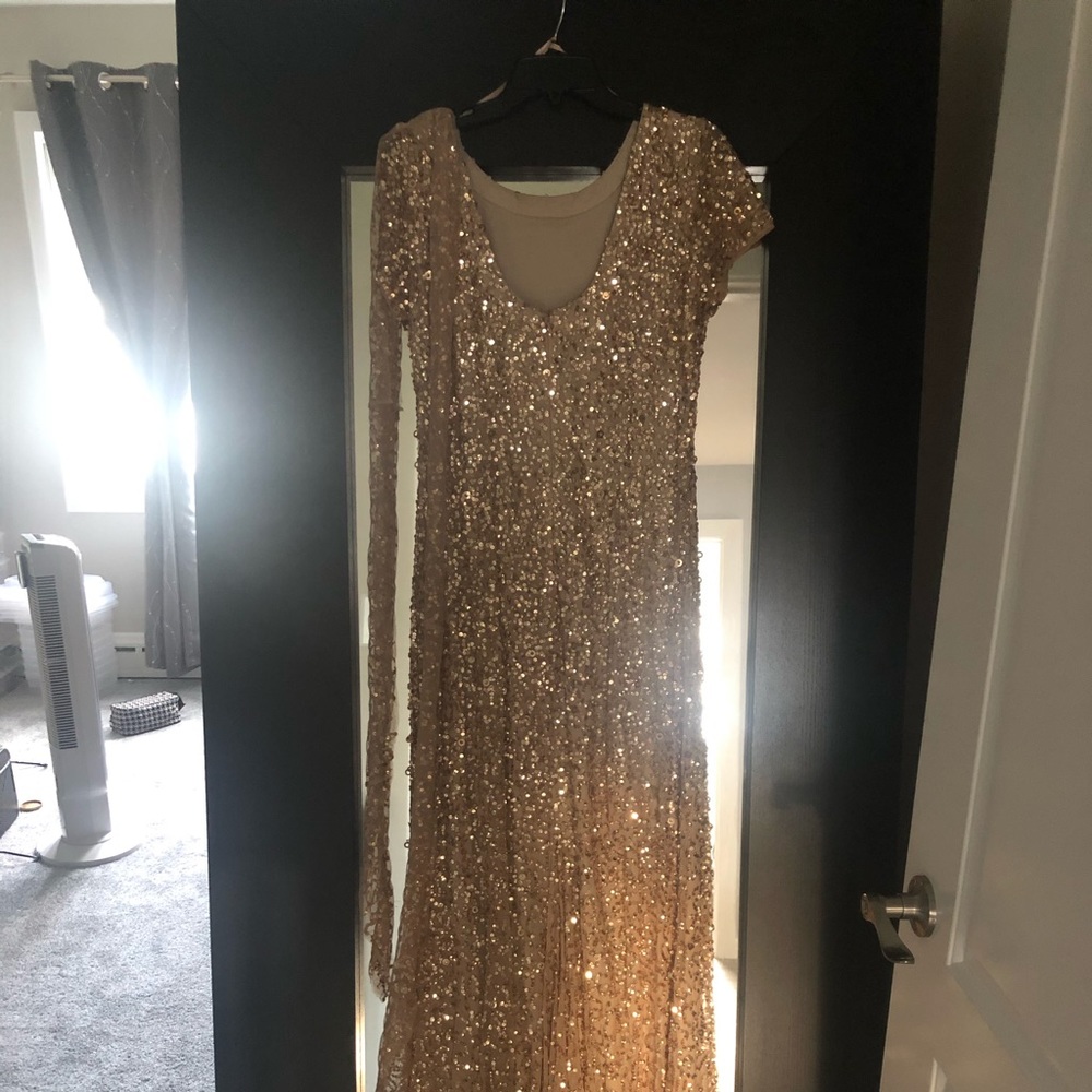 Gold sequin dress from Nordstrom